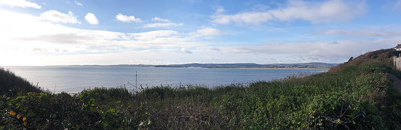 Views over Exmouth bay from Orcombe Point - Farrell Family Adventures